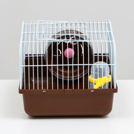 The cage for rodents "Pigzon", 27 x 21 x 17 cm, brown-2