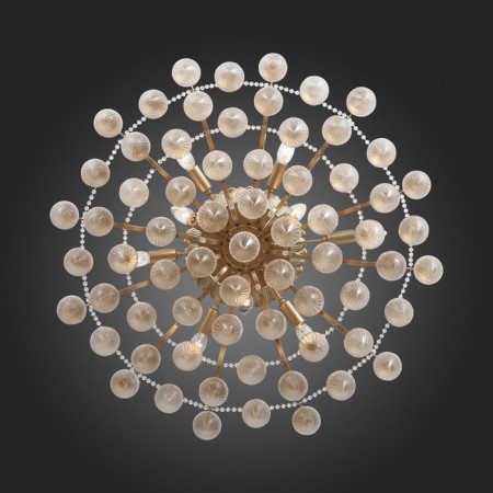 Ceiling Ceiling ST LUCE. SL659.302.09. Fruitti. 9x40 watts, E14, 85x85x20 cm, golden color-10