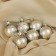 Set of balls plastic D-4 cm, 6 pcs "Frosty Winter" silver