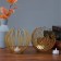 Summary of the metal desktop "ball", 15.5 x 15 cm, gold