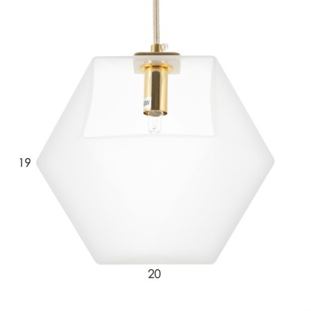 Lamp Bayerlux "Christie" G9 white 20x20x22-122 cm-6