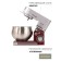 Mixer Pioneer MX322 Planetary, 1000 W, 6 speeds, 5 l, burgundy-silver