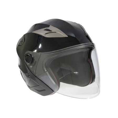 The helmet open with two visors, size XXL (61), model - BLD -708E, black glossy-2