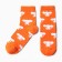 CAFTAN socks Cheburashka size 36-39 (23-25 ​​cm) Orange