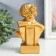 Souvenir Polystone Bust "Girl with lyre" gold 6.2x9.5x15 cm