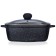 Bekker Schwarzmarbel, 6.1 l, with a lid, anti -stick coating