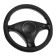 Torso steering wheel, Pu, pattern, size 38 cm, black