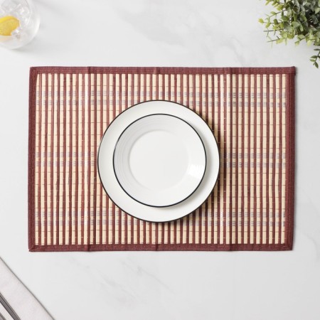 Serving napkin on the table "Kant", 45 × 30 cm, brown color-2