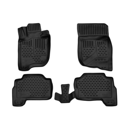3D mats in the salon for Mitsubishi Pajero Sport (III, IIIP), 2015-, 4 pcs.