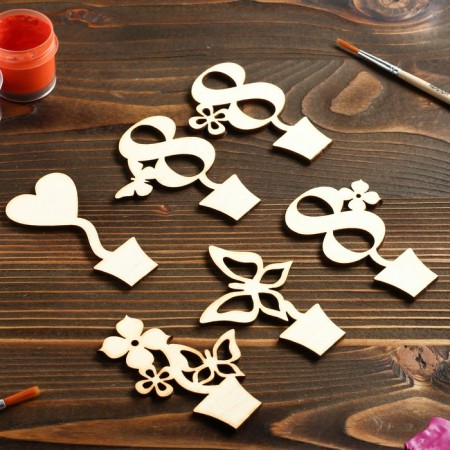 A set of workpieces for creativity "March 8", 6 pcs-1