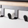 Decorative metal hooks "Kit and kitsok" black 22x9.5x37 cm
