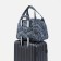 Road bag with lightning, a suitcase holder, color gray color