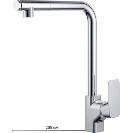 D&K kitchen mixer (DA1432501) DA1432501, one -leaf, with a drawer, chrome