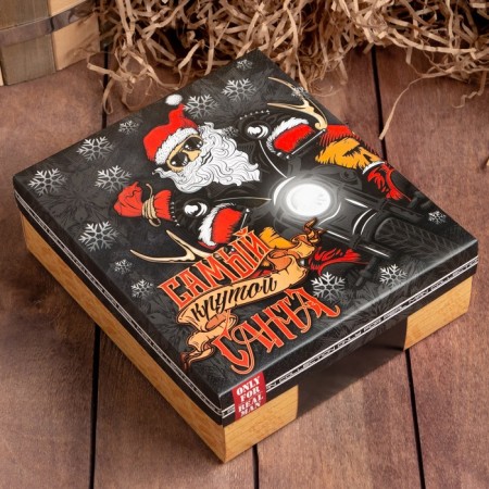 Gift set "New Year: Cool Santa" towel and accessories-13