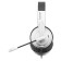 Headphones with A4Tech HS-10 microphone Black/white 2m overhead heads (HS-10/3.5mm plug/BLAC 10046