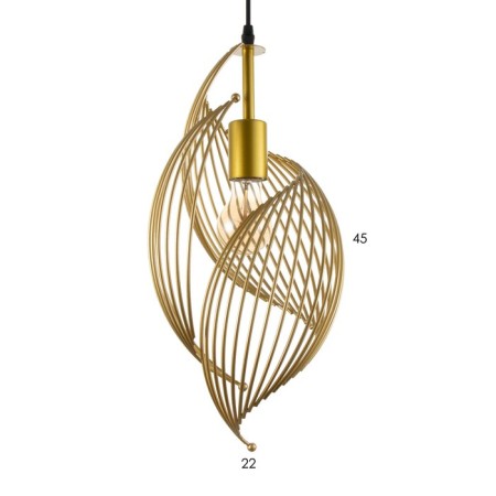 Lamp Bayerlux "Shella" E27 40W gold 22x100 cm-7