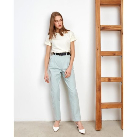 Women's T-shirt Minaku Regular Fit: White color, rr 48-2