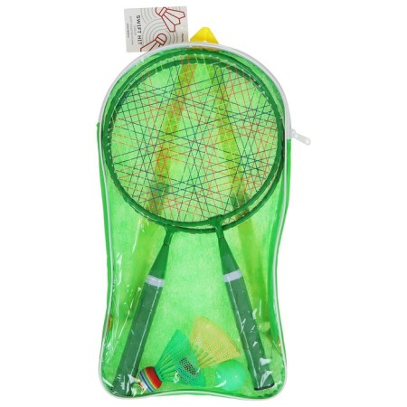 ONLYTOP Badminton Set: 2 rackets, 2 streams, ball, color mix-7