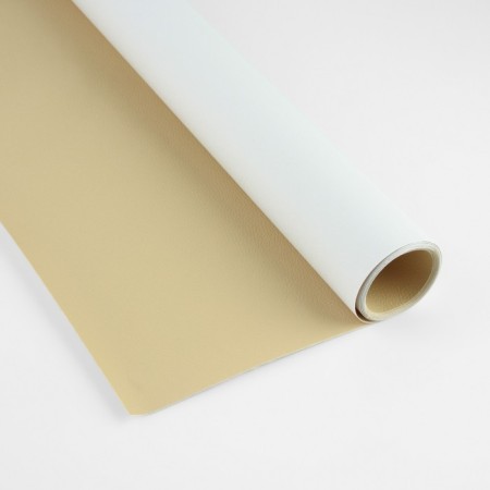 Artificial leather, with an adhesive base, 137 × 50 cm, 0.5 mm, milk color-2