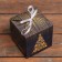 Folding box "Merry Christmas" 10 x 10 x 10 cm