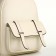 City backpack on a zipper, milk color