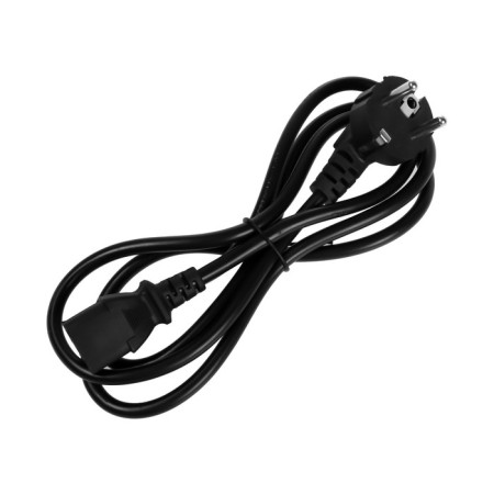 Power cable Luazon KDGN-005, SCHUKO-C13, 10 A, 1.5 m, 3 residential, black-2