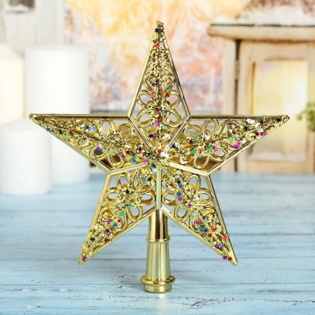 Tips "Star" openwork, 20x20.5 cm, gold