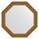 Mirror in the baguette frame, vignette aged gold 56 mm, 55x55 cm