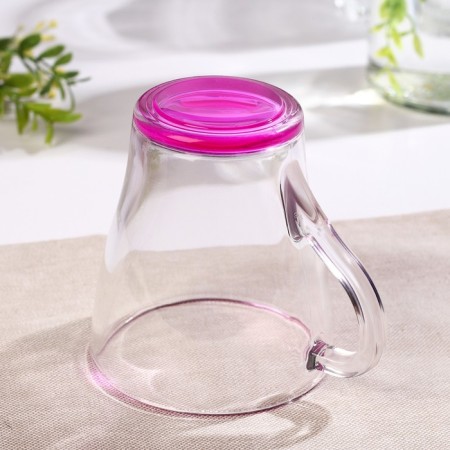 Glass Glass "Jam", 250 ml, red color-2