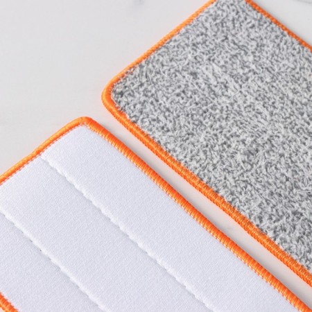 A set of nozzles for a flat mops with an annexation, 38 × 12 cm, microfiber, 2 pcs, color mix-2