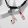 Bracelets "Demetrons" shoe with lipstick, color, 7 cm