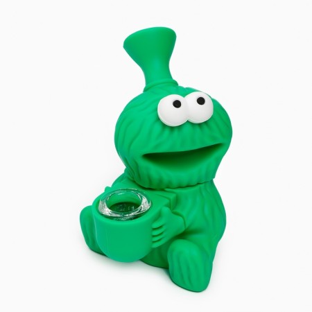 Bong smoking "Green Condeem", 11.5 x 7.5 x 7.5 cm-6