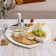 Ceramic dish for serving "Estete. Heart ”, 8 objects: 3 saucers 8 × 6 × 4 cm, 3 skewers, knife, fork, white color