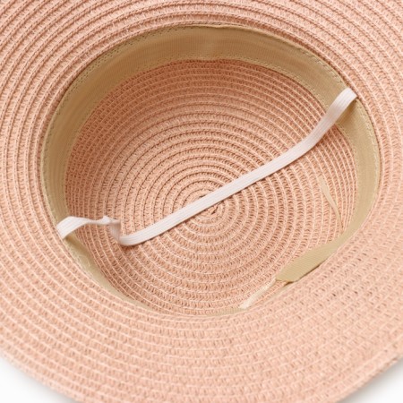 Hat for the girl Minaku "Bunny", pink color, rn 52-7