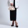 Clamp bag on the farmar, beige color