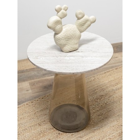 Coffee table, 500 × 500 × 540 mm, beige color-1