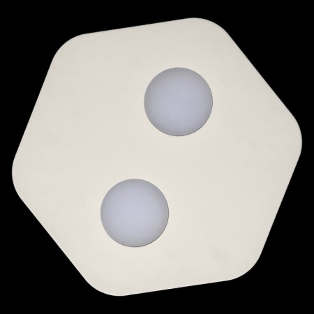 Ceiling light Mantra Area, GX53, 2x9W, 330x300x40 mm, matte white color-1