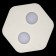 Ceiling light Mantra Area, GX53, 2x9W, 330x300x40 mm, matte white color