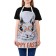 Apron kitchen with a photo print "Easter hare with glasses", adjustable, size OS