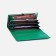 Women's wallet on magnets, green color
