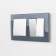Frame for 2 posts WL01-FRAME-02, gray color, glass material