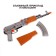 AK-47 toy automatic, light and sound effects, musical