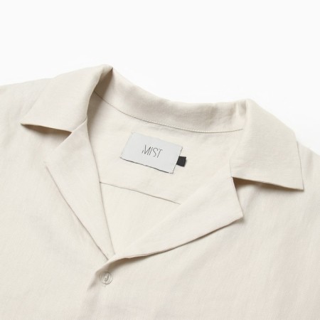 Men's shirt with short sleeve MIST R.54, milk-6
