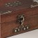 Casket wood chest "Herchism" with rivets, brown 15x10.5x8.5 cm