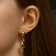 Earrings Metal "Style" neon mini, color gold
