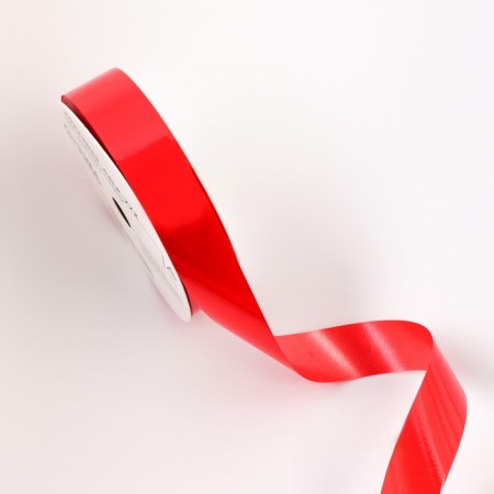 Tape for decor and gifts, "gloss", red, 2 cm x 50 m-1