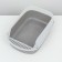 Toilet with board, 50x35x18 cm, gray