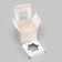 Box for a cupcake without handles, white, 9 x 9 x 9