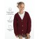 Кардиган для девочки Amarobaby Knit, рост 134 см, цвет бордовый