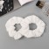 Hair elastic band "Orbit" (set 2 pcs) Ariadne pattern, 8 cm, white